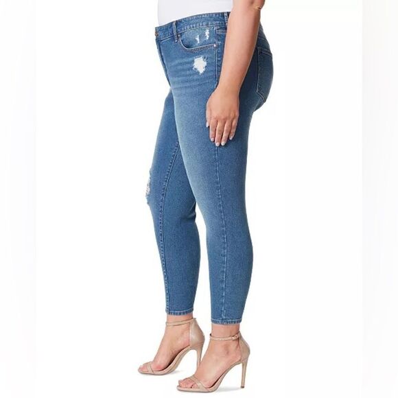 ❤️BRAND NEW! Jessica Simpson Plus Adored High Rise Ankle Jeans - Picture 2 of 10